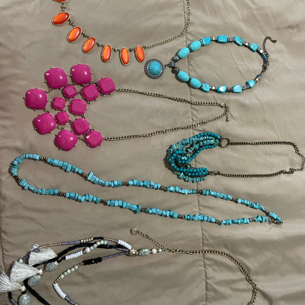 Colorful Statement Necklace Set